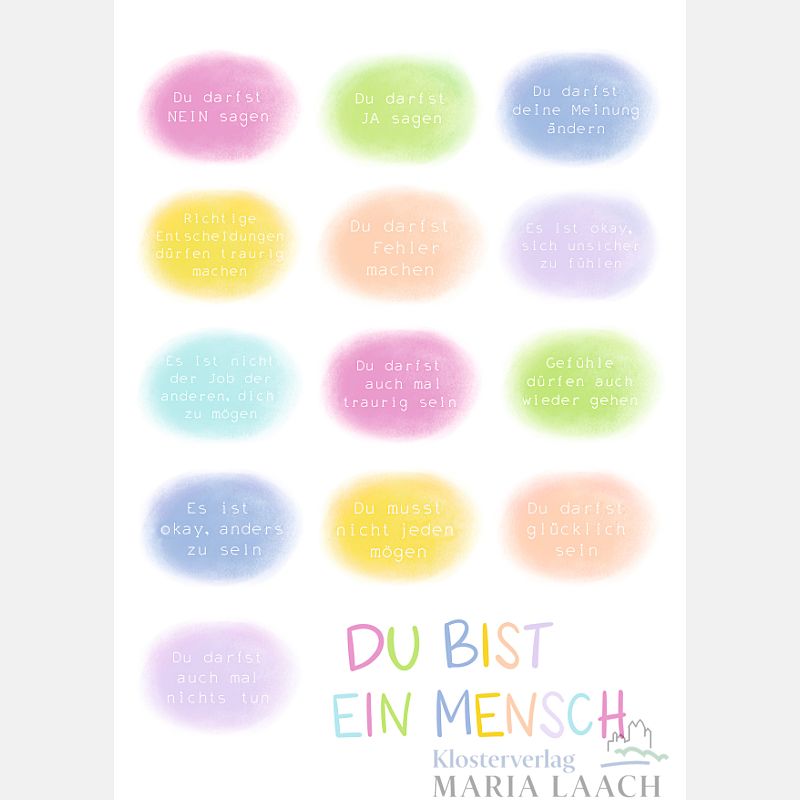 Postkarte "Du bist ein Mensch"