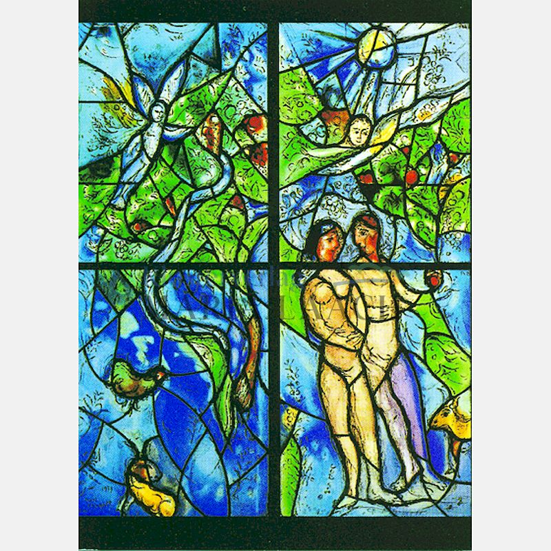Postkarte 'Die Frauen der Bibel - Eva und Adam '