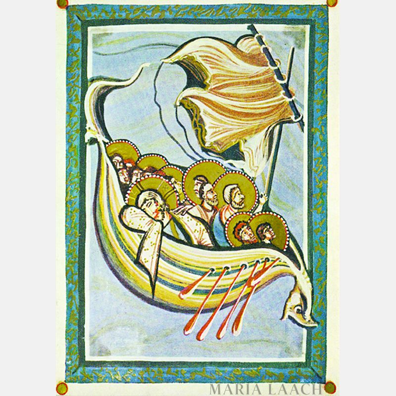 Postkarte "Der Sturm auf dem Meer"