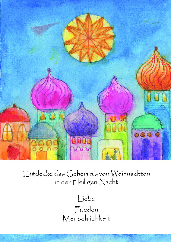 Stern über der Stadt "Entdecke das Geheimnis ..."