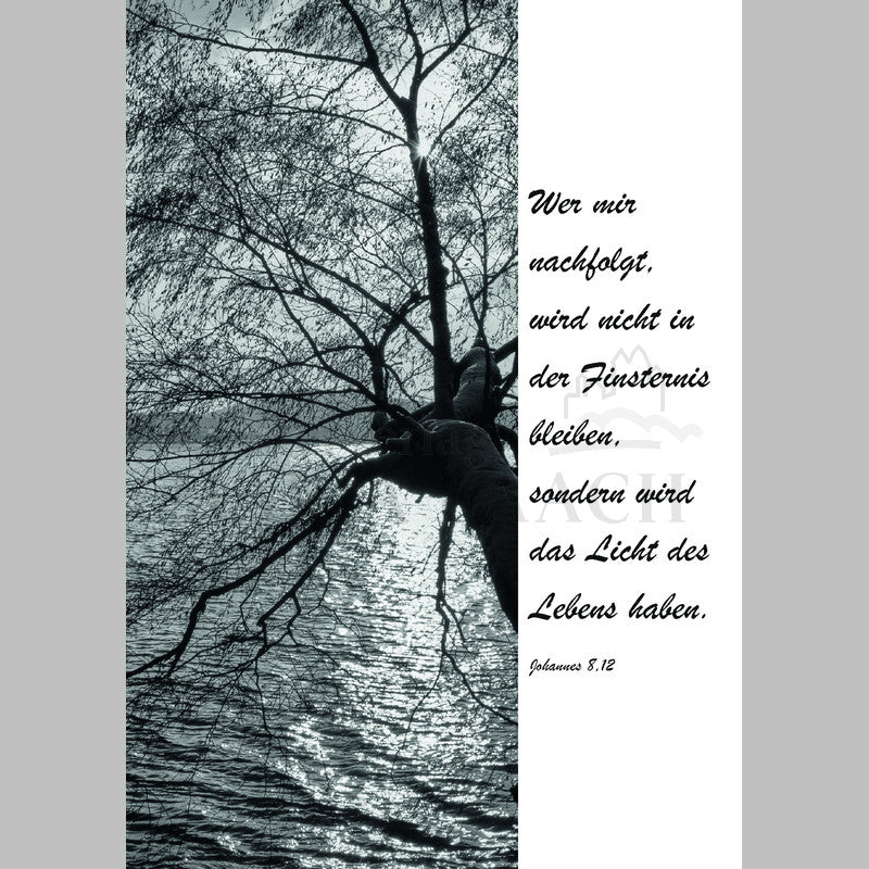 Kondolenzkarte - Wer mir nachfolgt...