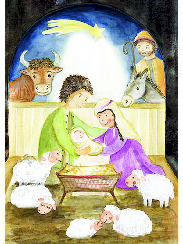 Weihnachtskarte "Krippe"