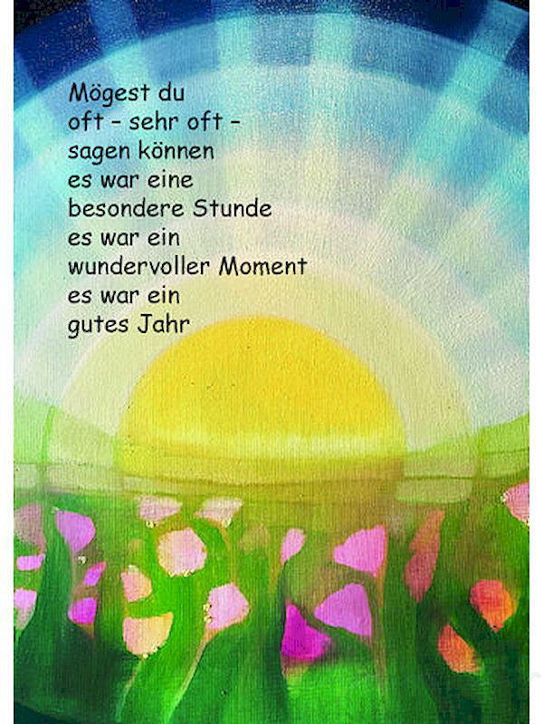 Doppelkarte zum Geburtstag "Mögest du oft…"