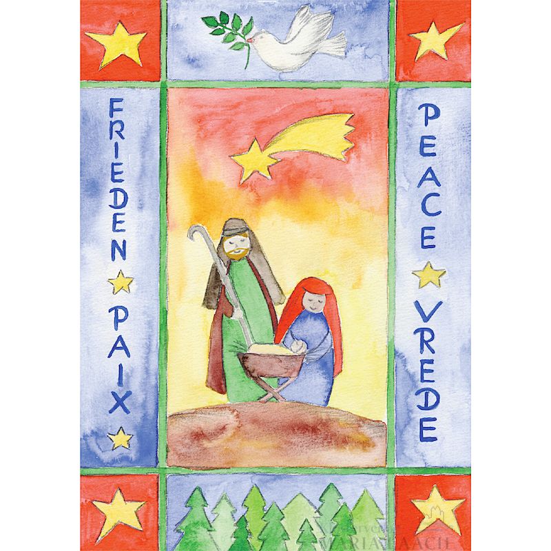 Weihnachtskarte 'Friedenskrippe'