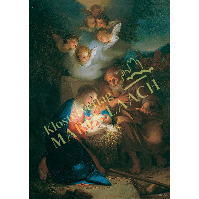 Weihnachtskarte 'Die Heilige Nacht'