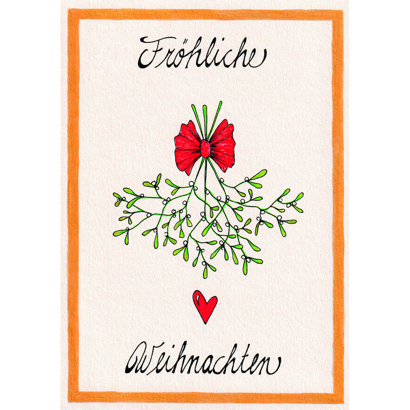 Weihnachtskarte ' Fröhliche Weihnachten '