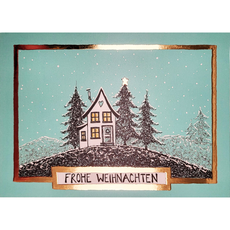 Weihnachtskarte ' Frohe Weihnachten '
