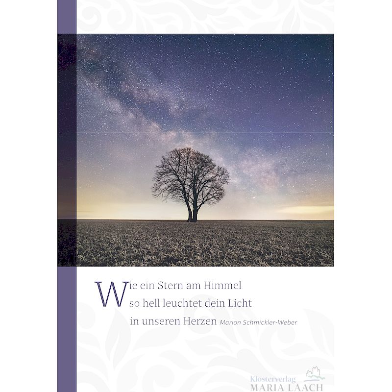 Kondolenzkarte - Wie ein Stern am Himmel ...