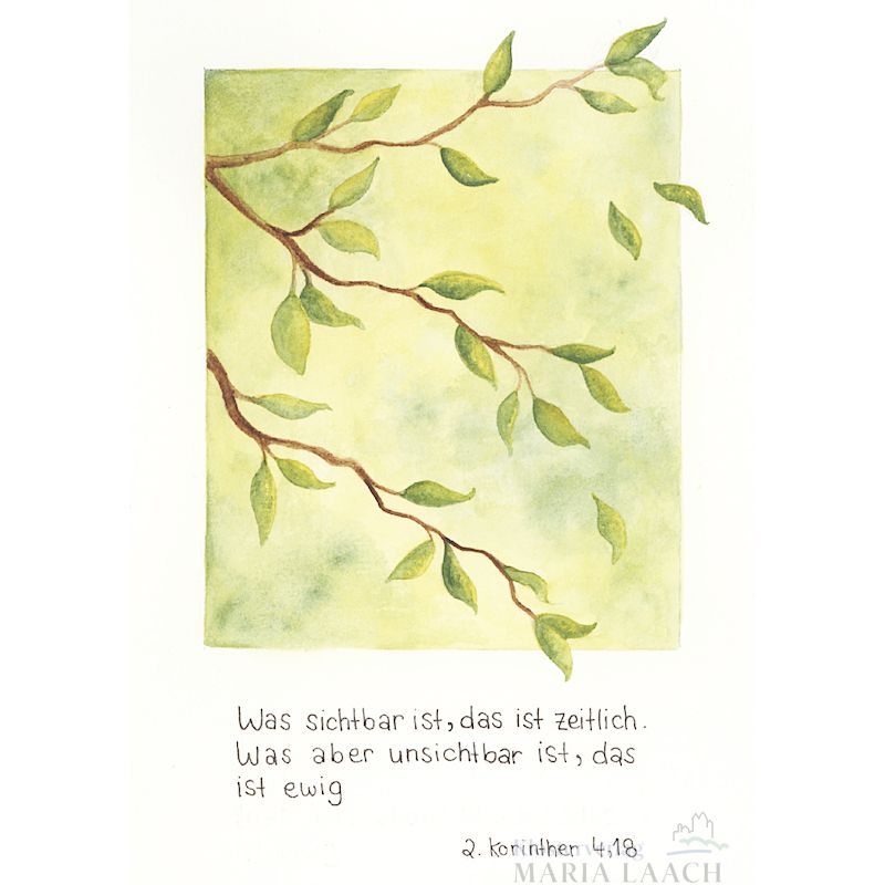 Kondolenzkarte - Was sichtbar ist ...