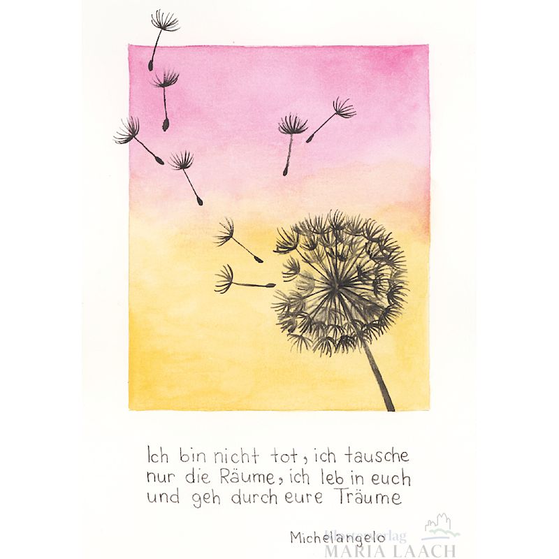 Kondolenzkarte - Ich bin nicht tot ...