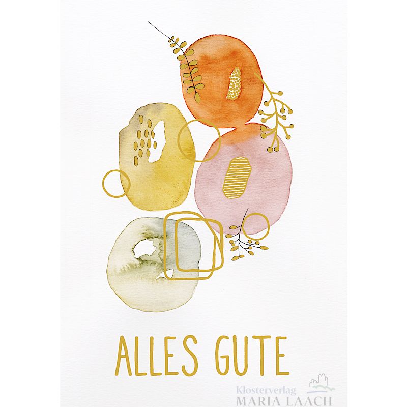 Grußkarte 'Alles Gute'