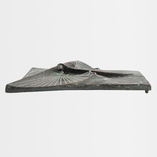 Bronzerelief mit Edelpatina "Laacher Jahrtausendengel"