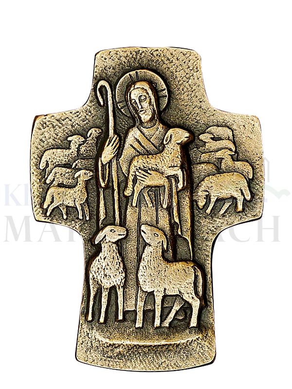 Foto: Kreuz Guter Hirte, 9,5 x 6,5 cm