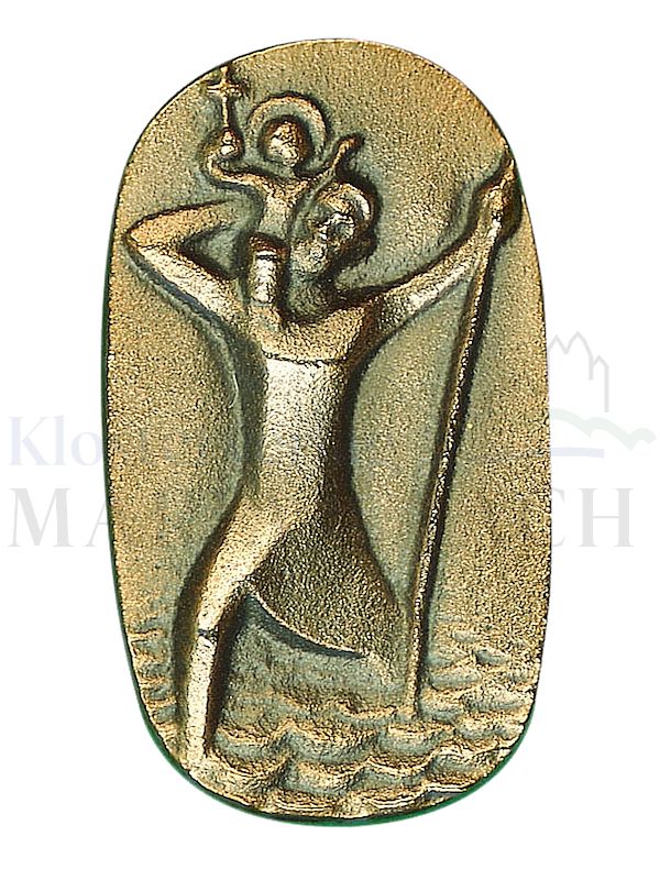 Foto: Autoplakette Christophorus, 5 x 3 cm