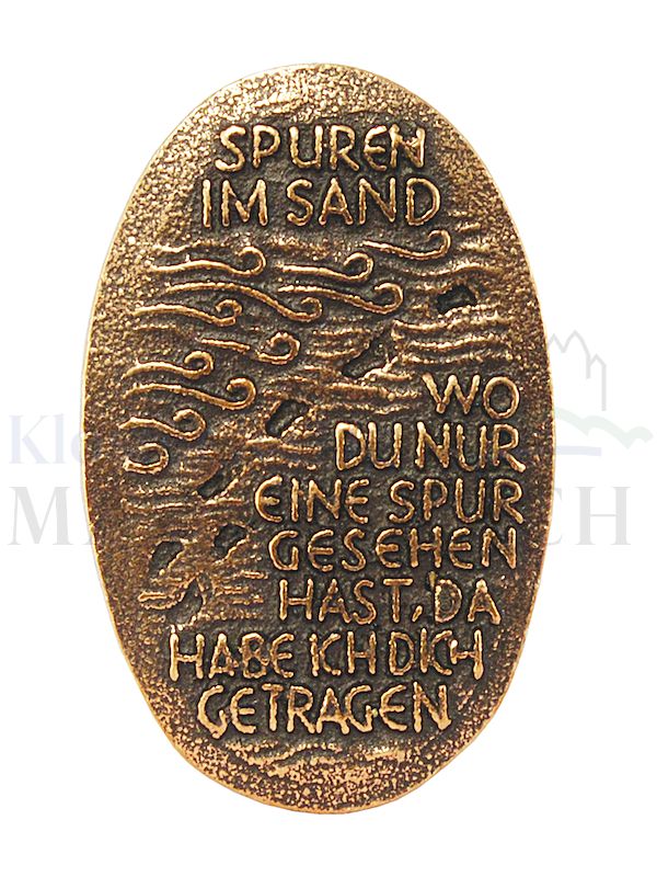 Foto: Handschmeichler Spuren im Sand, 5,1 x 3,3 cm