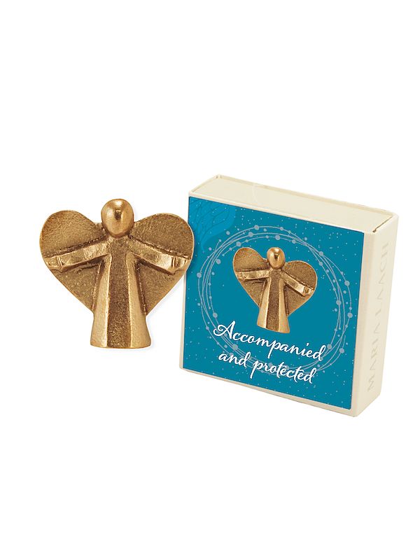 Foto: Accompanied and protected (Figur), 3,5 x 3,5 cm, in Geschenkschachtel