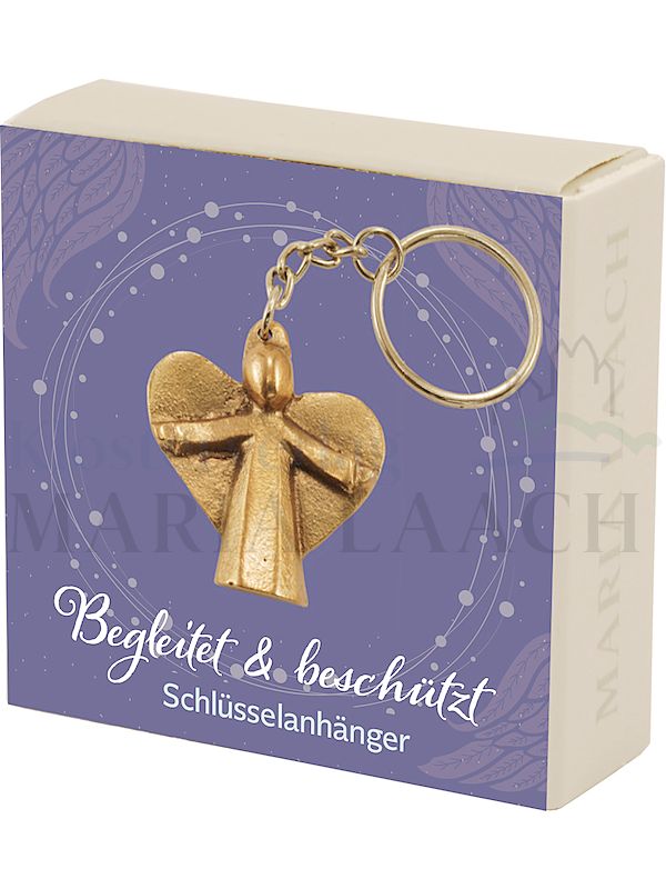 Foto: Schlüsselanhänger Begleitet und beschützt, 4 x 4 cm