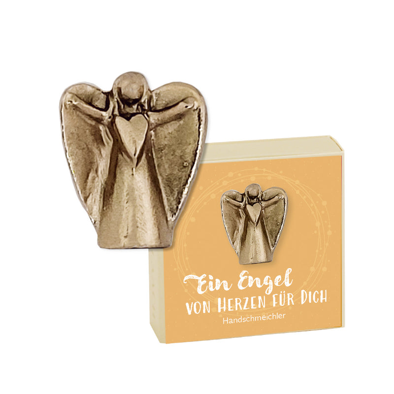 Bronze-Engel "Ein Engel von Herzen für Dich"