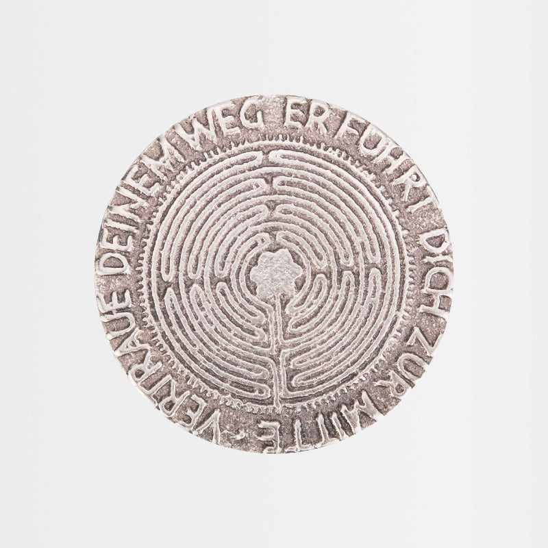 Handschmeichler "Vertraue deinem Weg" aus Silberbronze