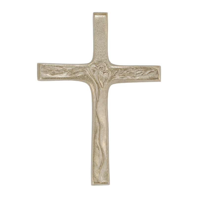 Hochzeitskreuz aus Silberbronze