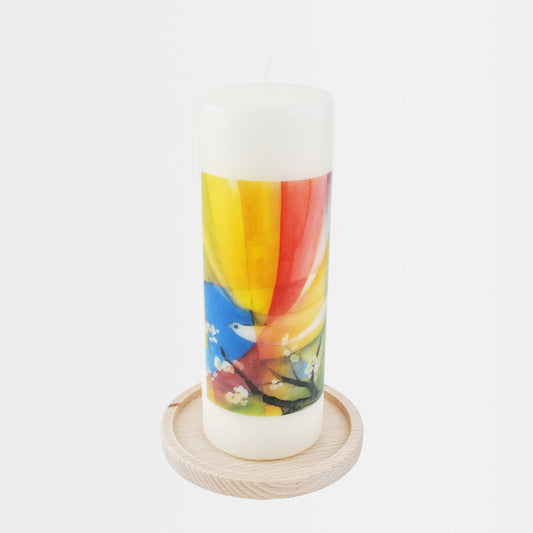 Kerzenteller aus Holz