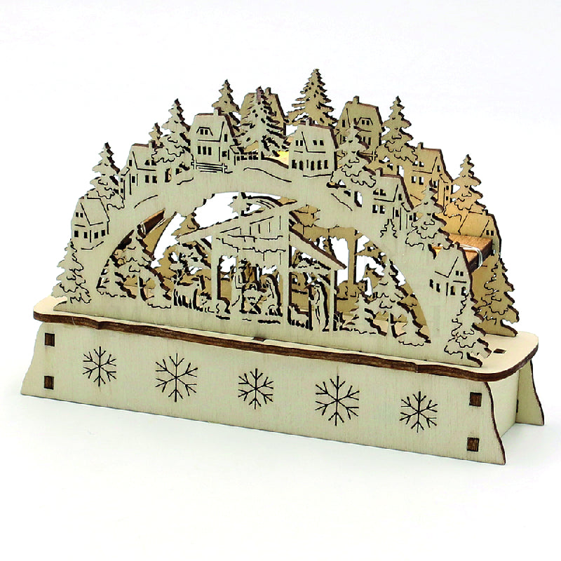 Geburt Christi Holz Mini-Schwibbogen