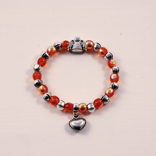 Armband mit Engel in orange