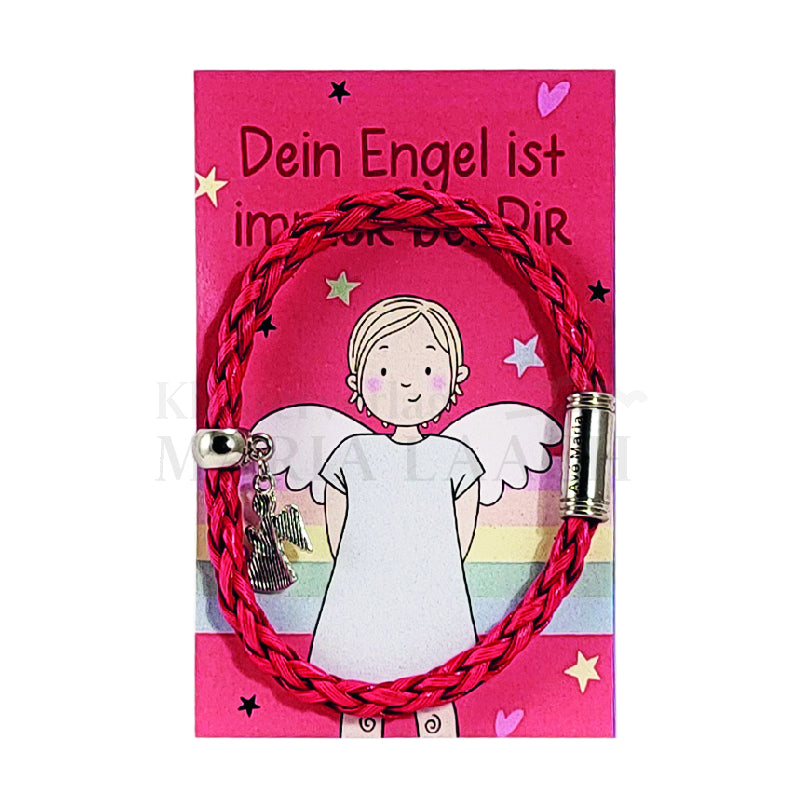 Dein Engel ist immer bei dir, Armband, rot