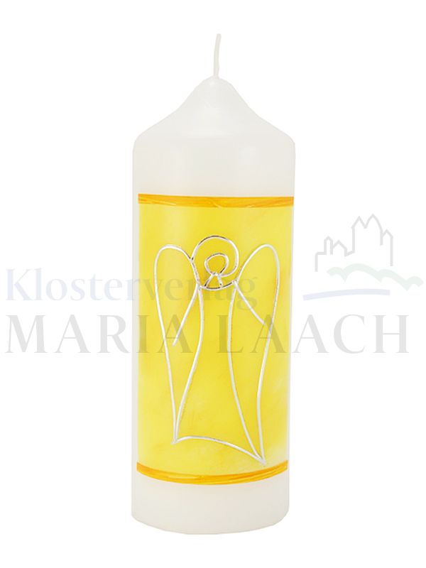 Foto: Kerze Engel gelb, 165/60 mm