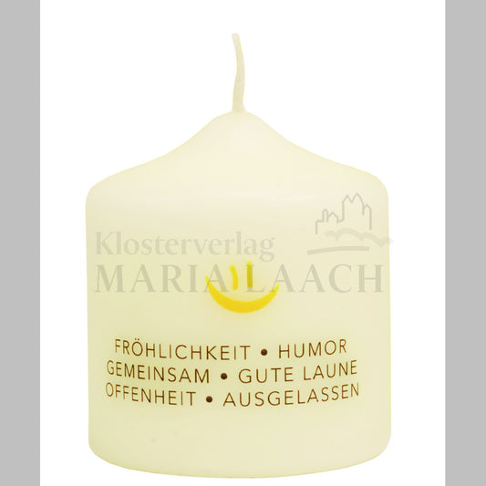 Kerze "Lachen begleite dich"