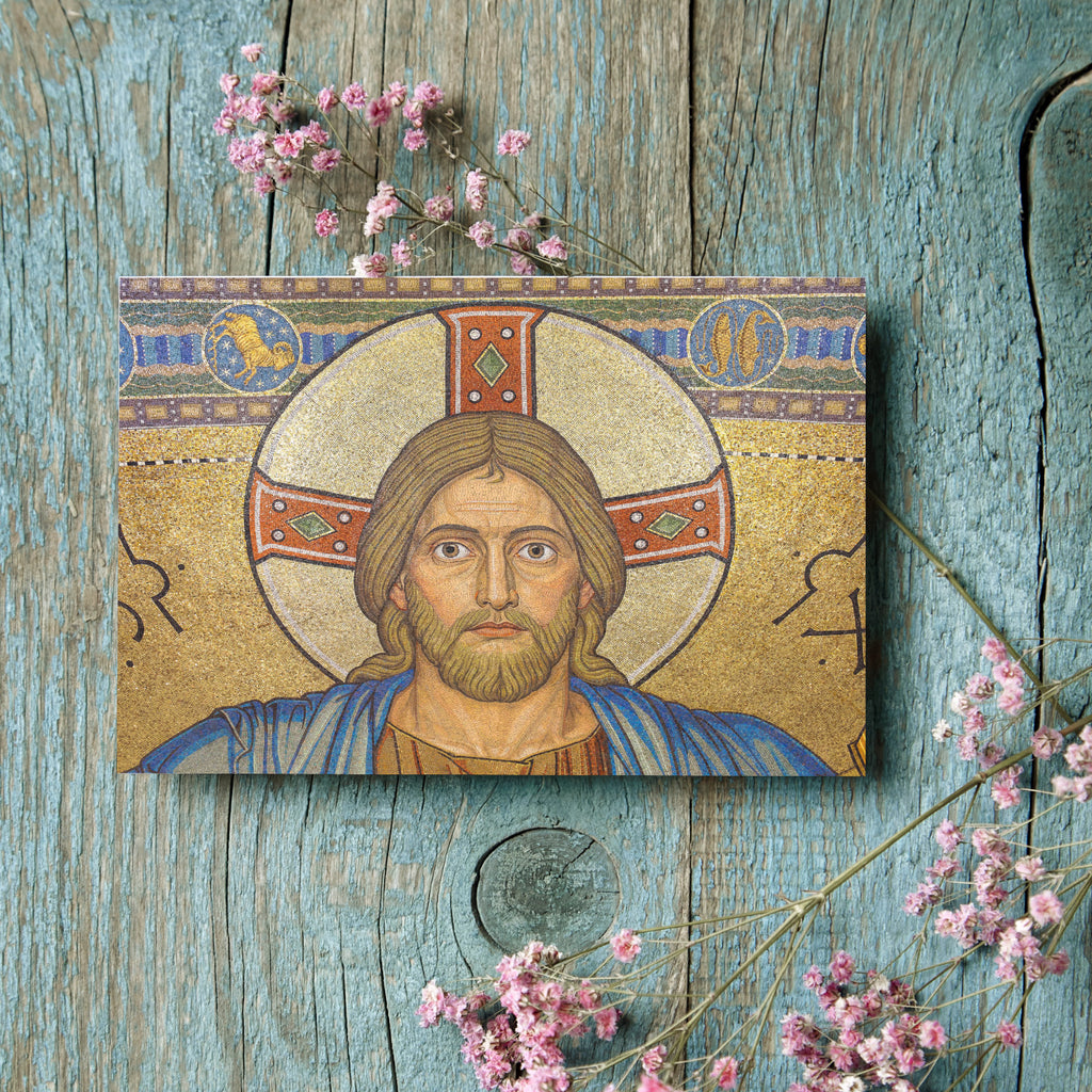 Kunst-Postkarte - Christusmosaik Maria Laach