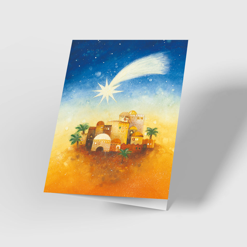 Weihnachtskarte „Stern über Betlehem"