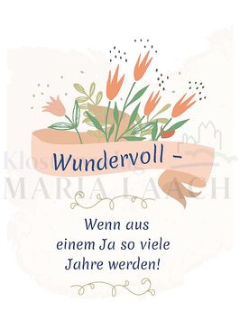 Klosterverlag: Karten: Ehejubiläum