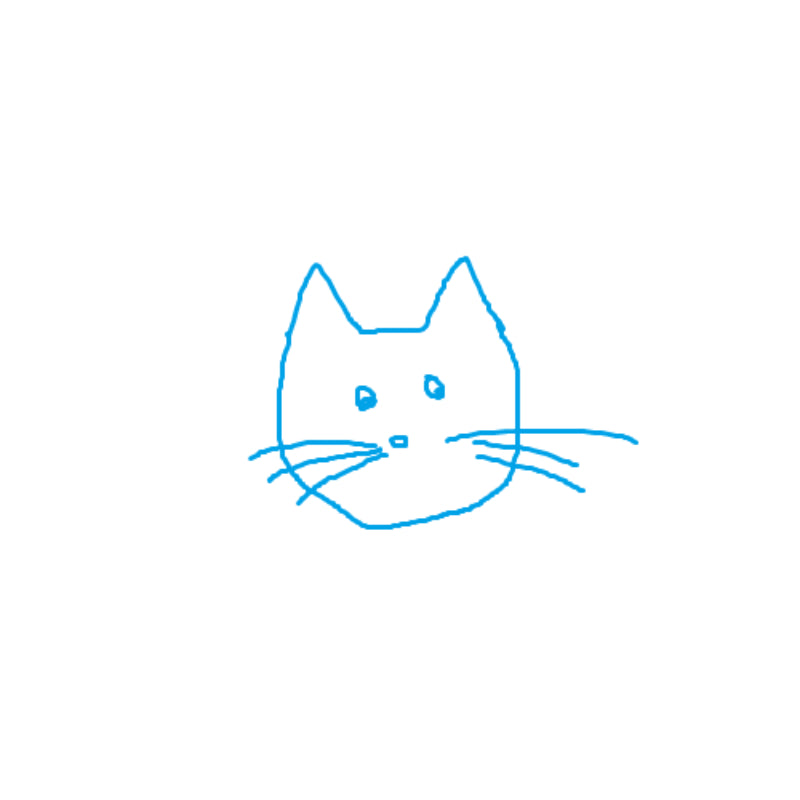 Katze aus Speckstein in verschiedenen Farben - blau