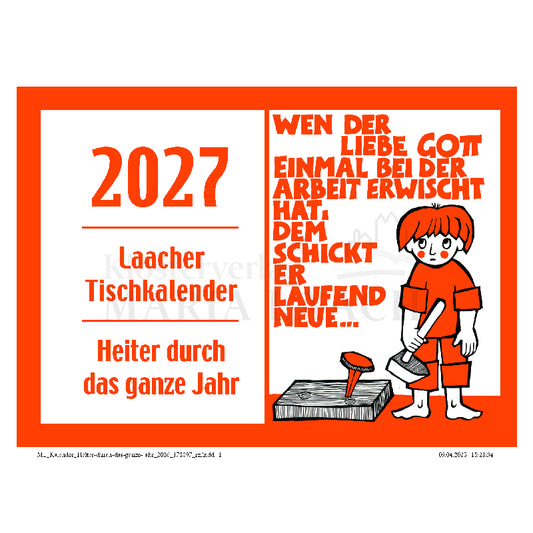 Heiter durch das Jahr 2027 - Tischkalender