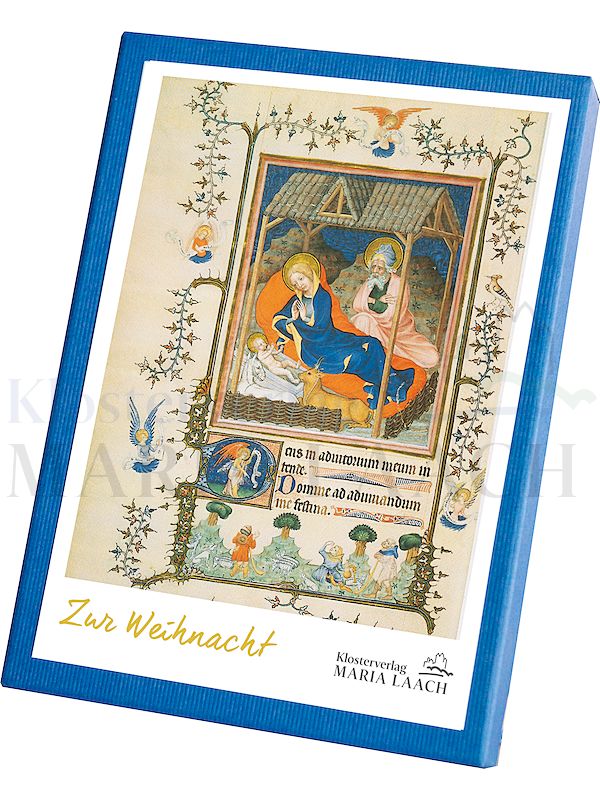 Foto: Zur Weihnacht, Buchmalerei, 3 x 2 versch. Motive, 16 x 11,2 cm, in Geschenkbox