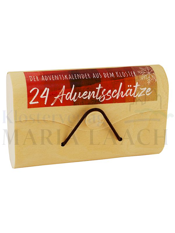 Foto: 24 Adventsschätze, Adventskalender für Erwachsene, 10,5 x 7,4 cm, in Holzetui