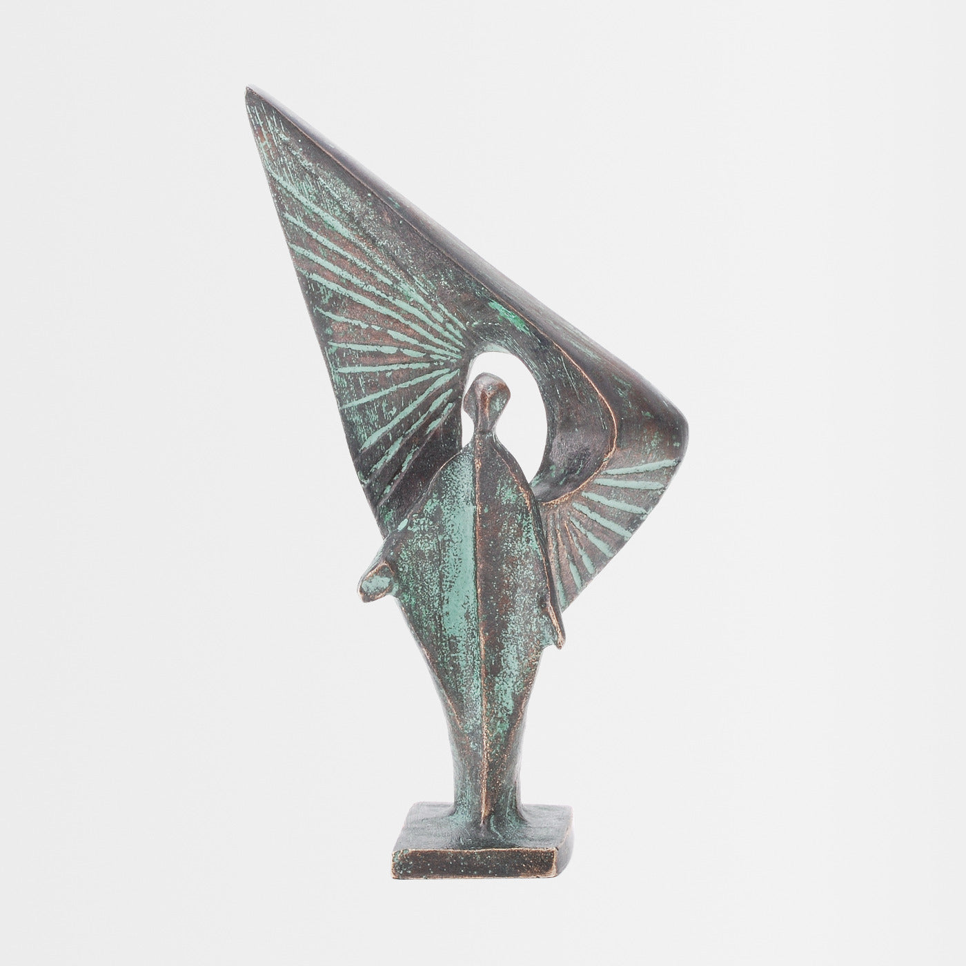 Bronze-Skulptur Laacher Jahrtausend-Engel 13 cm