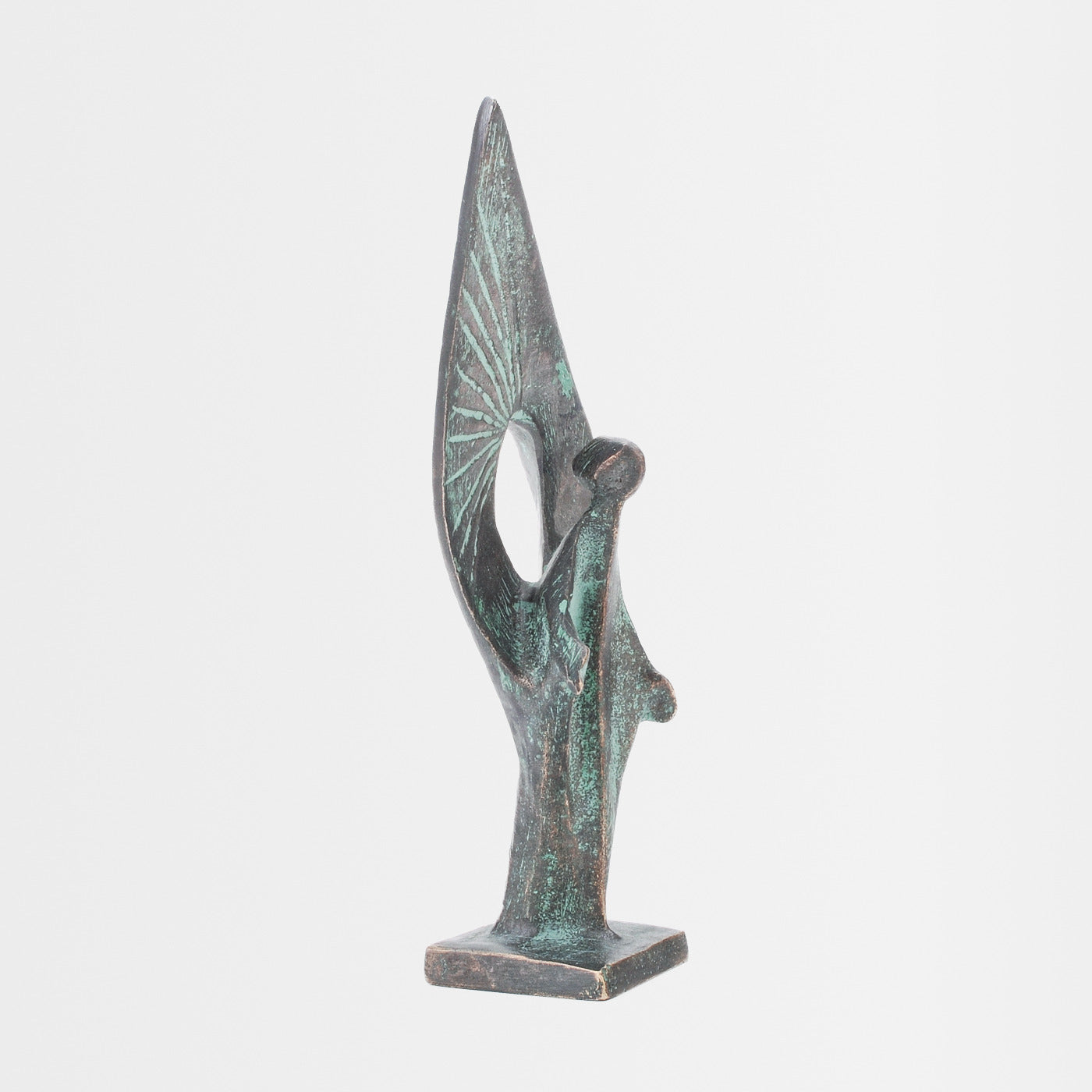 Bronze-Skulptur Laacher Jahrtausend-Engel 13 cm