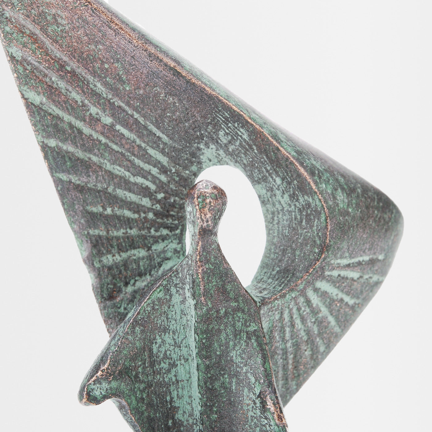 Bronze-Skulptur Laacher Jahrtausend-Engel 8 cm