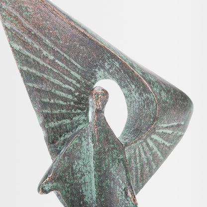 Bronze-Skulptur Laacher Jahrtausend-Engel 8 cm