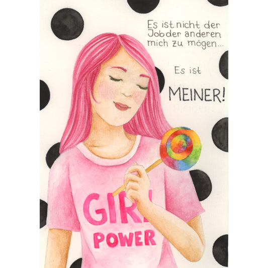 Postkarte "Es ist nicht der Job der anderen mich zu mögen…"