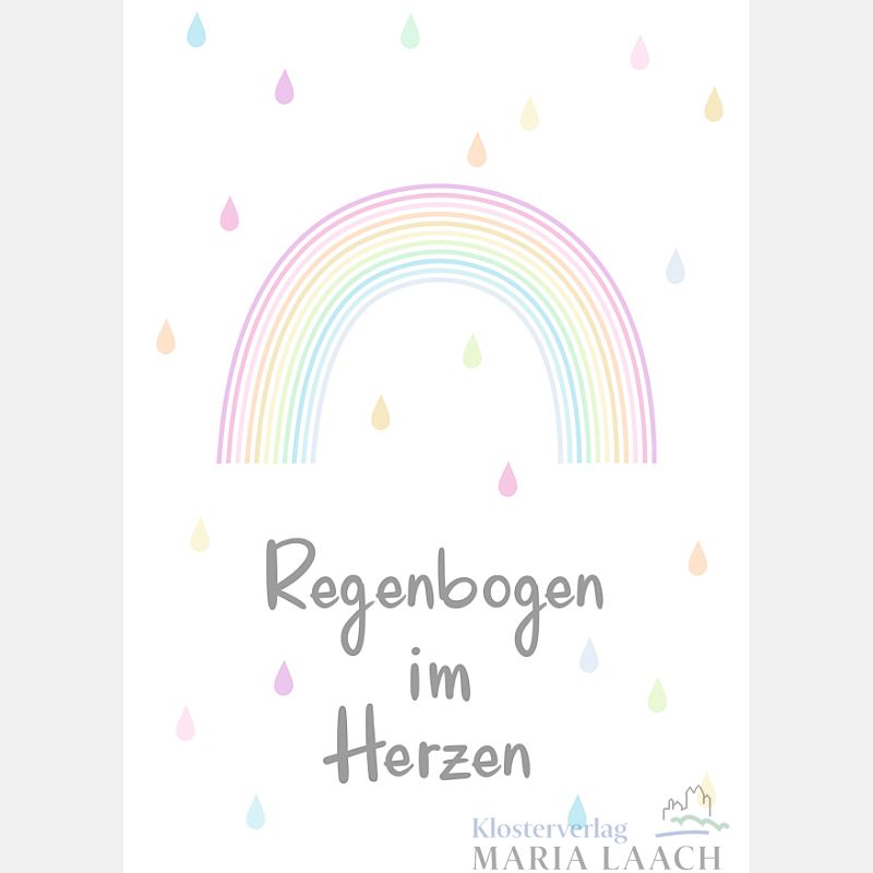 Postkarte "Regenbogen im Herzen"