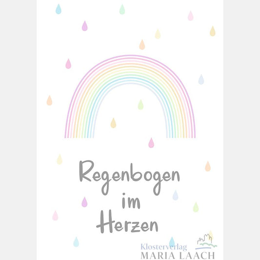Postkarte "Regenbogen im Herzen"