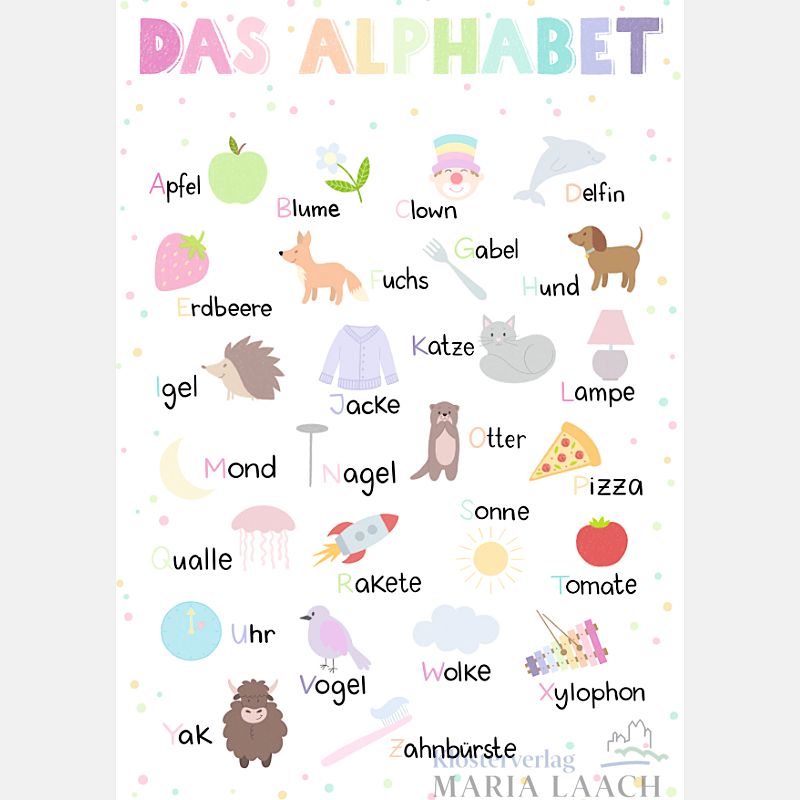 Postkarte "Das Alphabet"