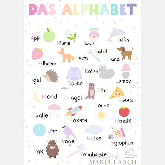 Postkarte "Das Alphabet"