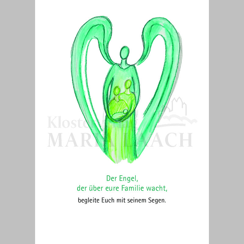 Postkarte "Der Engel, der über eure Familie wacht"