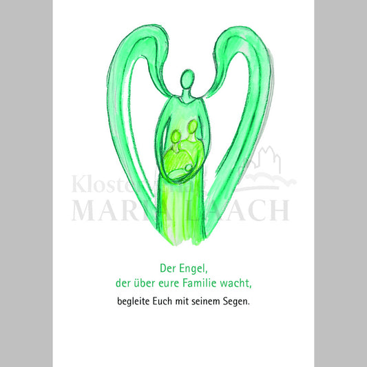Postkarte "Der Engel, der über eure Familie wacht"