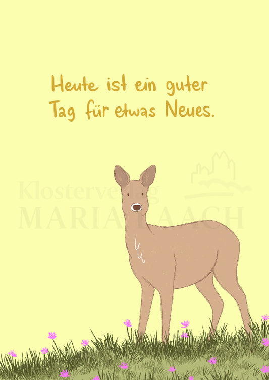 Heute ist ein guter Tag für etwas Neues