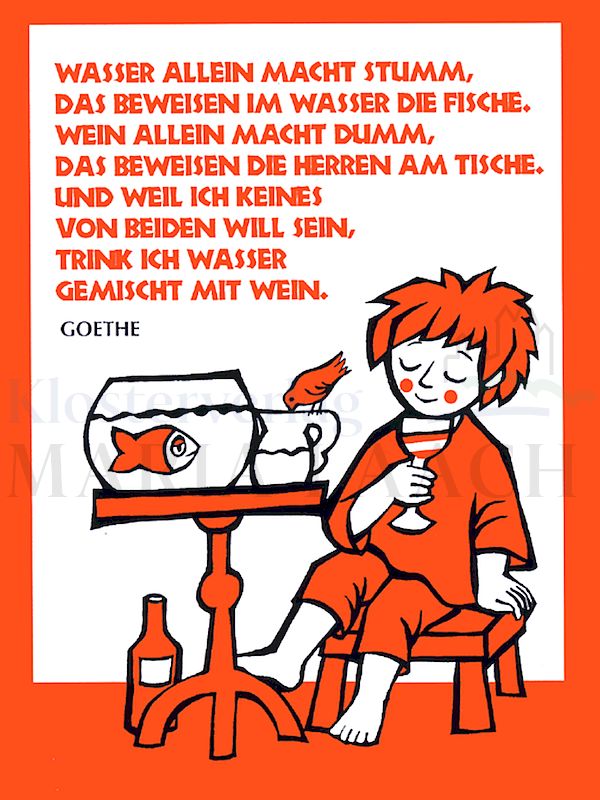 Foto: Wasser allein macht stumm ...
